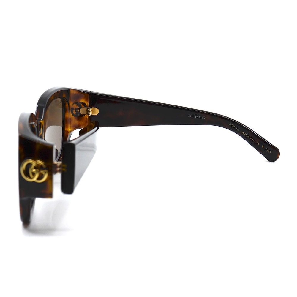 Gucci GG1599SA Havana Brown Sunglasses Women Authentic Italy New w/ Case - Picture 10 of 15